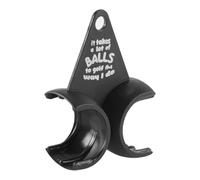 Namvo Funny Golf Ball Holder Tee Holder for Men Golf Lovers Golfer Bag Belt Black ABS