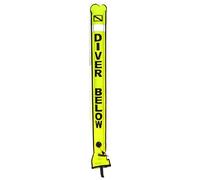 Namvo High Visible Surface Marker Buoy Scuba Diving Safety Underwater Inflatable Float Sausage Diver Below Signal Tube with Reflective Tape & Dive Flag(1.5m*15cm)
