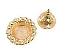 Namvo Incense Burner Censer Incense Burner Holder Aromatherapy Ornament for Office & Home Decor Tower Design Golden