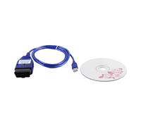 Namvo K+Dcan USB Cable with Switch for E Series Chassis Diagnostic Tool OBD2 Cable INPA Compatible Error Reading and Reset Functions【Blue】