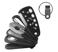 Namvo Kitchen Accessories 6-Piece Set, Kitchen Utensils, Mini Vegetable Peeler, Space Saving Camping Accessories, Grater, Bottle Opener, Pizza, Garlic Ginger Grater (Black)