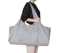 Namvo Large Yoga Mat Bag Multi-Purpose Gym Bag Yoga Mat Tote Sling Carrier with Side Pocket Fits Most Size Mats Gray
