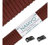 Namvo Mil Spec Type III Nylon Parachute Cord, 9 Inner Strands Strong Breaking Strength 4mm Diameter 100 Feet 550 Paracord