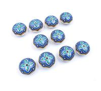 Namvo Modern European Wind Knobs Floral Hand Painted Ceramic Ball Shape Cupboard Wardrobe Cabinet Drawer Door Handles Pulls Knob Pack of 10