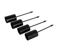 Namvo Pack of 4 Retro Black Advent Candle Holders Metal Candle Stands for Advent Wreath Christmas Candles with Spike Elegant Candle Plate for Holiday Decoration