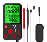 Namvo Rechargeable Smart Digital Multimeter Electrical Voltage Tester with Large Backlight LCD 6000 Counts Ohmmeter Handheld Multi Tester with Carrying Case