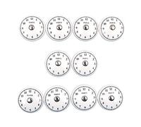 Namvo Set of 10 x The Time Ceramic Door Knobs Vintage Shabby Chic Antique Cupboard Door Handles Arabic Numerals