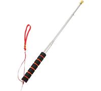 Namvo Stainless Steel Telescopic Flagpole Durable Portable Handheld Teaching Extendable Guide Flag Pole with Anti-Slip Grip for Tour Guides Teachers (32cm)