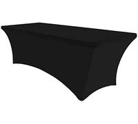 Namvo Stretch Tablecloth, 5ft Rectangular Spandex Dinner Table Cloth Four-Way Tight Fitted Elastic Stretch Table Cover Tabletop Protector for Folding Table Wedding Bar Banquet Party