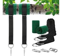 Namvo Tree Swing Straps Hanging Straps Kit Holds 300KG, Ultra Strong 1.5M/5ft Swing Hanging Strap With Safer Lock Snap Carabiner Hooks and Tree Protection Pads for Patio Hammocks and Swings