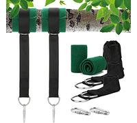 Namvo Tree Swing Straps Hanging Straps Kit Holds 300KG, Ultra Strong 2M/6.56ft Swing Hanging Strap With Safer Lock Snap Carabiner Hooks and Tree Protection Pads for Patio Hammocks and Swings