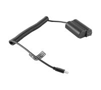 Namvo Type C Fully Decoded Dummy Battery Power Adapter Case with EN EL15 Spring Cable for D500 D600 D610 D750 D780 D800 D810 Z5 Z6 Z6II Z7 and More