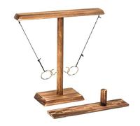 Namvo Wooden Ring Toss Tabletop Hook Ring And Wooden Party Toss Fast-Paced Interactive Game Suitable For Family Entertainment Gatherings