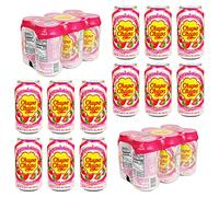Namyang Chupa Chups Sparkling Soda Flavor 345ml (Strawberry Cream, 24 Cans)
