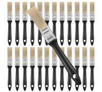 NAMYEUT 25 Pcs 1 Inch Paint Brush Set, Plastic Handle Chip Paintbrushes for Walls Furniture Ceilings Woodwork Fences Deck DIY