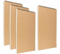 NAMYEUT 4 Pack A3 Spiral Sketchbooks 160gsm, 60 Pages/30 Sheets A3 Sketch Pad, Hardback Drawing Pad for Home Office Art Projects