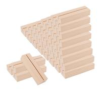 NAMYEUT 40 PCS Wooden Place Card Holders,Natural Table Number Holders, Wedding Banquet Seating Signs, Restaurant Menu Display Party Table Number Stands