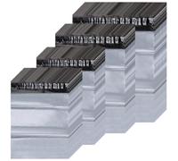 NAMYEUT 400 PCS Mixed Self Seal Mailing Bags, 4 Sizes Postal Parcel Bags, Tear-Proof Thickened Shipping Pouches for Posting Needs