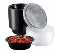 NAMYEUT 50 Pack Meal Prep Freezer Containers, 28 Oz Airtight Food Storage Containers with Lids, Microwave Freezer Lunch Boxes for Meal Prepping,Fruits Salads Storage