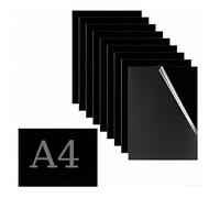 NAMYEUT Pack of 22 Black Acrylic Glass Plates, A4, 1 mm Acrylic Sheets, Acrylic Panel, Black Acrylic Plate, Acrylic Plastic Plate for Signs, DIY Display Projects, Crafts, Painting