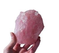 Namzi 1 Pink Large Piece of Natural Crystal raw Stone Weighing About 200-300g, Aromatherapy Stone Expansion Stone Large Piece of Natural Stone Home Decoration Ornament