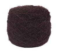Namzi 1 Rolls Knitting Yarn Plush Yarn Fluffy with Shimmery Thread Polyester for DIY Knit Crochet Scarves Hats and Craft Projects,150g,Coffee
