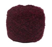 Namzi 1 Rolls Knitting Yarn Plush Yarn Fluffy with Shimmery Thread Polyester for DIY Knit Crochet Scarves Hats and Craft Projects,150g,Purplish red A