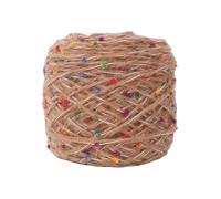 Namzi 1 Rolls Knitting Yarn Soft Yarn with Pom-Pom Texture, Blended Fabric for DIY Knit Crochet Sweaters, Scarves, Hats & Handcrafts,125g,Khaki