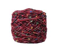 Namzi 1 Rolls Knitting Yarn Soft Yarn with Pom-Pom Texture, Blended Fabric for DIY Knit Crochet Sweaters, Scarves, Hats & Handcrafts,125g,Dark red