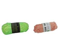 Namzi 100G (2 Roll) Knitting Yarn,Polyester Glow in The Dark Multiple Colour Anti-Fade Soft DIY Thread Hand Crocheted Scarf Hat Shawl Luminous Fine Yarn for Hand Knitting,Orange