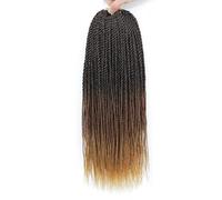 Namzi 18inch Crochet Box Braids Hair pre looped Goddess Braiding Hair 6 Packs Box Braids Crochet Hairs，E