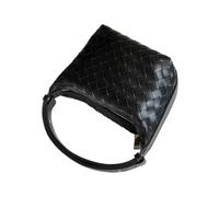 Namzi 1pc Black Weave Bag, Soft PU Weave Small Handbag, Super Cute, Daily Use Hot Item in Handbags and Wallets
