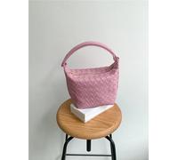 Namzi 1pc Pink Weave Bag, Soft PU Weave Small Handbag, Super Cute, Daily Use Hot Item in Handbags and Wallets
