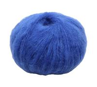 Namzi 2 Rolls (50g Total) Plush Fine Wool Yarn Knitting Yarns, Versatile Blended Fabric for DIY Knit Crochet Sweaters, Scarves, Hats & Bags, Royal Blue