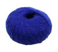Namzi 2 Rolls (50g Total) Plush Fine Wool Yarn Knitting Yarns, Versatile Blended Fabric for DIY Knit Crochet Sweaters, Scarves, Hats & Bags, Royal Blue A