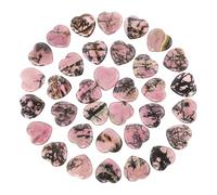 Namzi 20 Packs of Tumbled Polished Natural Rhodochrosite Crystals Heart Stones, Crystals and Healing Stones Quartz Bulk for Wicca, Reiki, Healing Energy, Chakra Stones, Witchcraft Supplies
