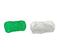 Namzi 200G (4 Roll) Knitting Yarn,Polyester Glow in The Dark Multiple Colour Anti-Fade Soft DIY Thread Hand Crocheted Scarf Hat Shawl Luminous Fine Yarn for Hand Knitting,White