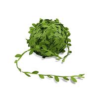 Namzi 265Ft Leaf Ribbon, Artificial Vines Leaves String, Jungle Botanical Greenery, Fake Vines Olive Leaf Garland, for Party Wedding Garden Home Decoration and DIY Craft