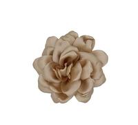 Namzi 2pcs Dainty Satin Fabric Brooches for Women Rose Floral Brooch for Party Dance Wedding Banquet Fashion Brooch Pin for Women,Khaki, Cloth, no gemstone