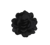 Namzi 2pcs Dainty Satin Fabric Brooches for Women Rose Floral Brooch for Party Dance Wedding Banquet Fashion Brooch Pin for Women,Black, Cloth, no gemstone