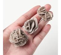 Namzi 4 Pieces of Brown Natural Stone 1-2cm Desert Rose raw Stone Mineral Rare Stone Collection Fish Tank Viewing Home Decoration Ornaments