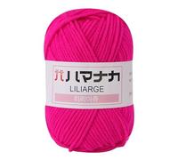 Namzi 4 Rolls (100g Total) 4-Ply Cotton Milk Yarn, Soft Acrylic Knitting Yarn for Crochet & DIY Handcrafts, Yarn for Versatile Weaving Projects, Rose red