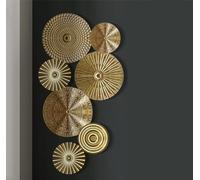 Namzi 7pcs Metal Wall Art Decor for Living Room, Home Decor Living Room Wall Decor, Silhouette Wall Art(Gold)
