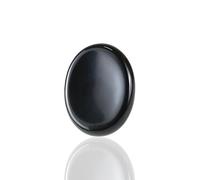 Namzi Black Obsidian Crystal Rock Worry Stones for Kids, Oval Palm Stone, Thumb Stone, Crystals and Healing Stones Quartz Bulk for Wicca, Reiki, Healing Energy, Chakra Stones, Witchcraft Supplies(1PCS
