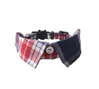 Namzi Cats Collar with Buckle Adjustable Safety Soft Collars for Small Dogs or cats，Tartan A08
