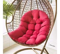 Namzi Dark Red 31x38x7.08 Inch Hanging Basket Cushion - Seating Cushions Integrated Backrest Swing Rattan Chair Pad, Comfortable Cradle Seat Cushion, 1 Piece A1