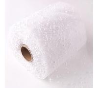 Namzi Flowers, Gifts, Gift Box Decorations, Gifts, Fresh Flowers, Snow dot Gauze mesh Packaging mesh, (15 * 1500cm, White)
