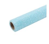 Namzi gifts, flower wrapping paper, snow dot gauze,19.7 * 141.7in, 1 Pck,sky blue