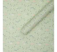 Namzi gifts, flower wrapping paper,waterproof art paper flowers,22.8 * 19.7in,15 sheets,green