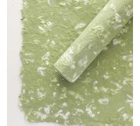 Namzi gifts, flowers, gift box packaging paper, vintage two tone texture hand torn paper, flower packaging paper (green)